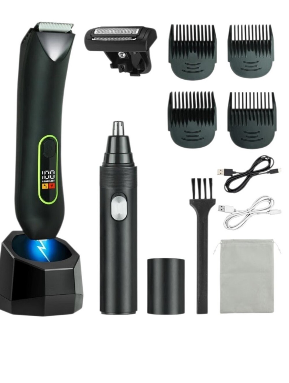 Rechargeable Body Hair Trimmer 2 in 1 Body Groomer
